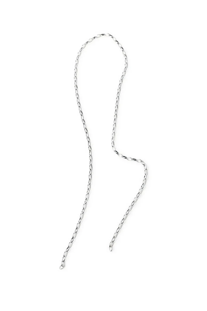 SILVER CHAIN EARRING WITH BALL PIECE C01P P02LPpend-MBP - Imagen 6